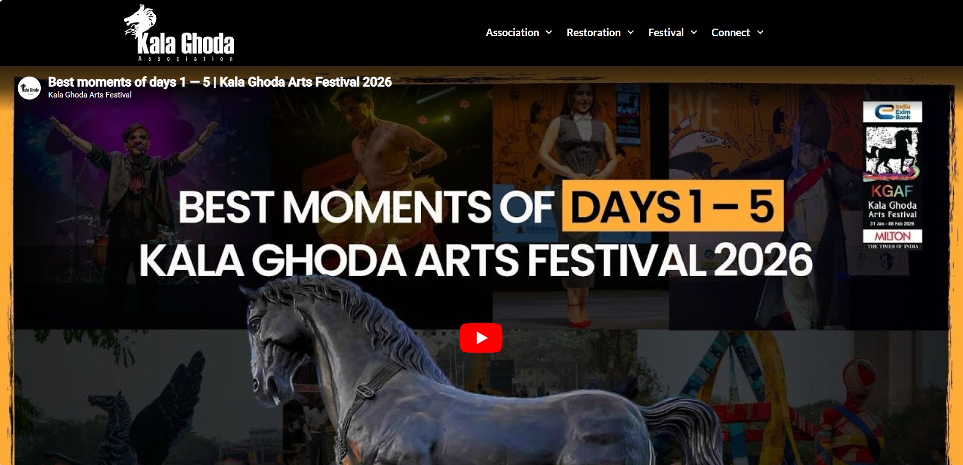Kala Ghoda Association website screenshot
